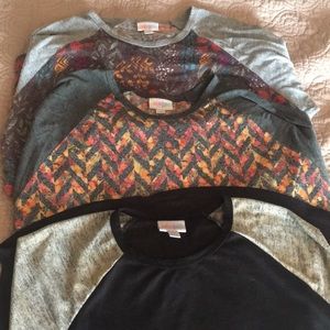 LulaRoe Randy Set of 3 XL Multiple Colors